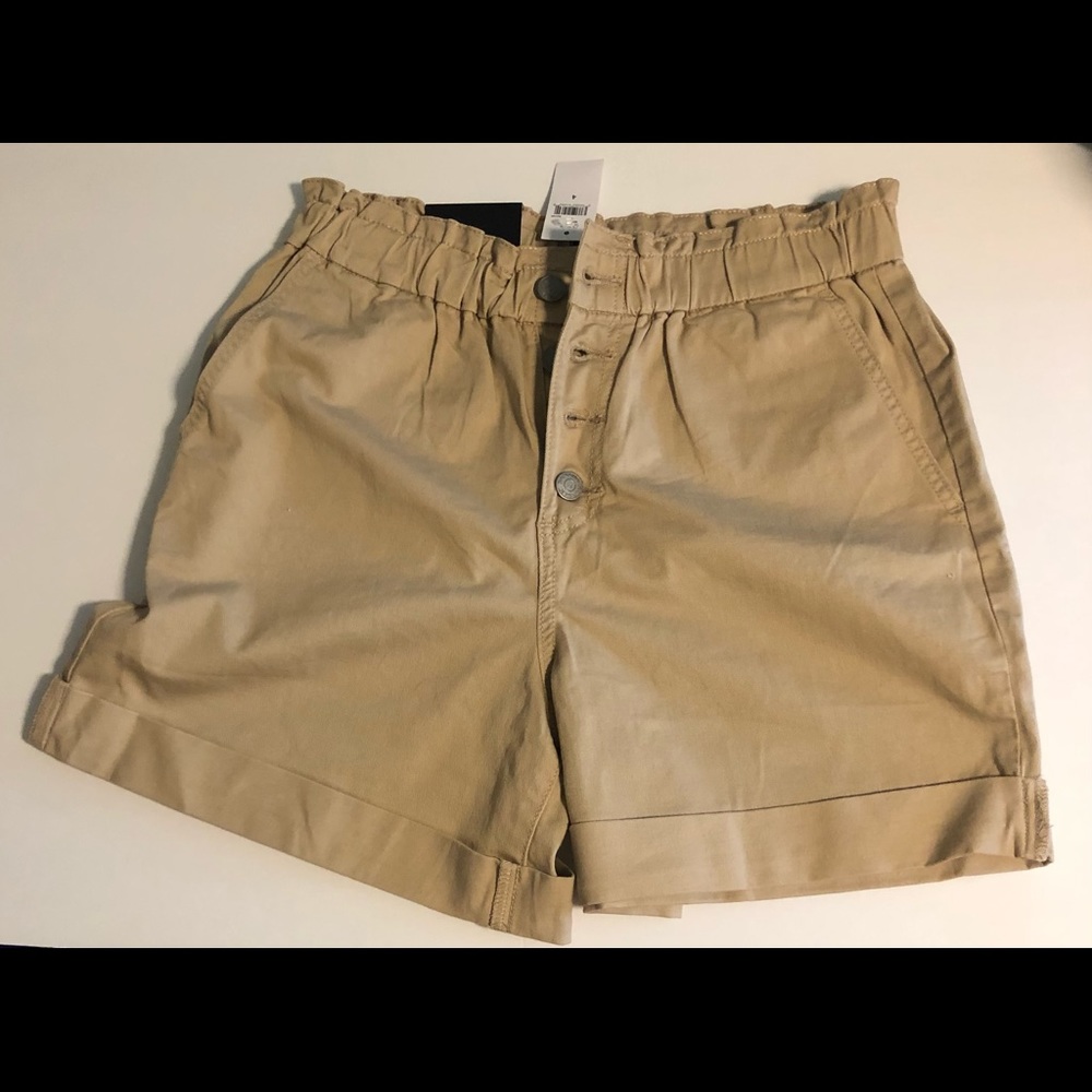 Paperbag Pull-On Button-Fly Short - 5 inch inseam
